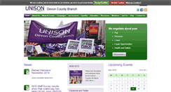 Desktop Screenshot of devoncountyunison.org.uk